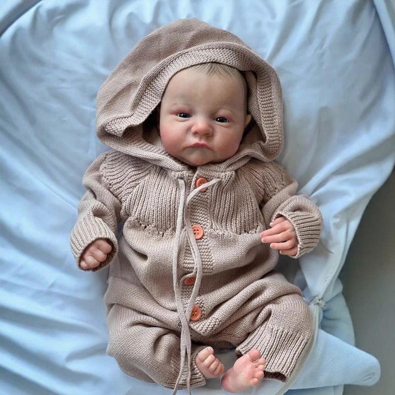 Boneca Reborn Modern House™ com Roupa Feita à Mão / Realismo Surpreendente e Acabamento Rico em Cada Detalhe!