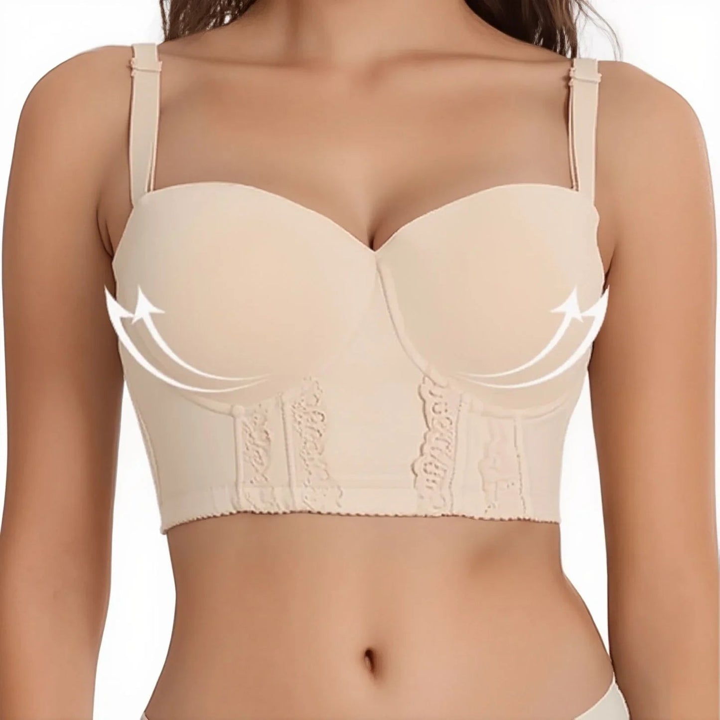 Sutiã Confort Plus™ com Efeito Silicone e Suporte Máximo / Chega de Lutar com Sutiãs que Não Acompanham o Peso dos Seus Seios!