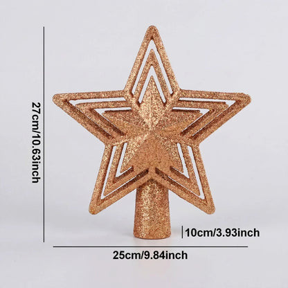 Projetor Natalino de Estrela para Topo de Árvore de Natal Modern Lar™ / O Toque Final Que Deixa Seu Natal Perfeito