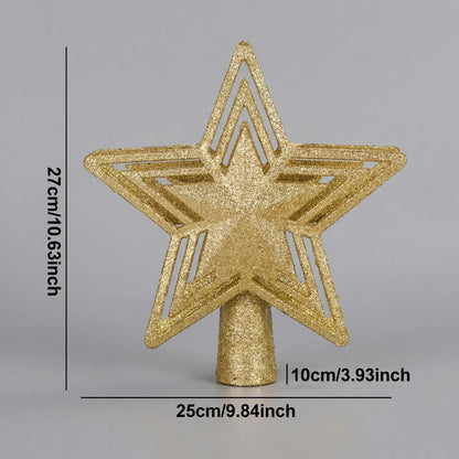 Projetor Natalino de Estrela para Topo de Árvore de Natal Modern Lar™ / O Toque Final Que Deixa Seu Natal Perfeito