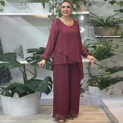 Conjunto Celeste™ Acetinado Premium com Sobreposição Fluida / Elegância Atemporal em Cada Movimento!