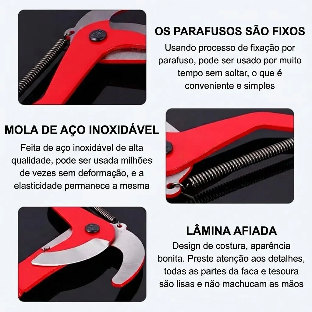 Tesoura Extensível de Alta Altitude Podafácil™: Corte de Ramos, Poda e cuidados de Jardinagem!
