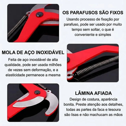 Tesoura Extensível de Alta Altitude Podafácil™: Corte de Ramos, Poda e cuidados de Jardinagem!