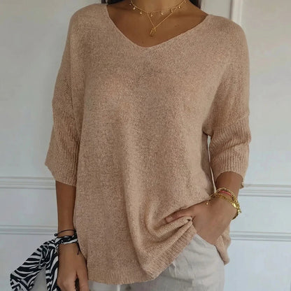 Blusa Carmim™ em Malha de Tricô Texturizada