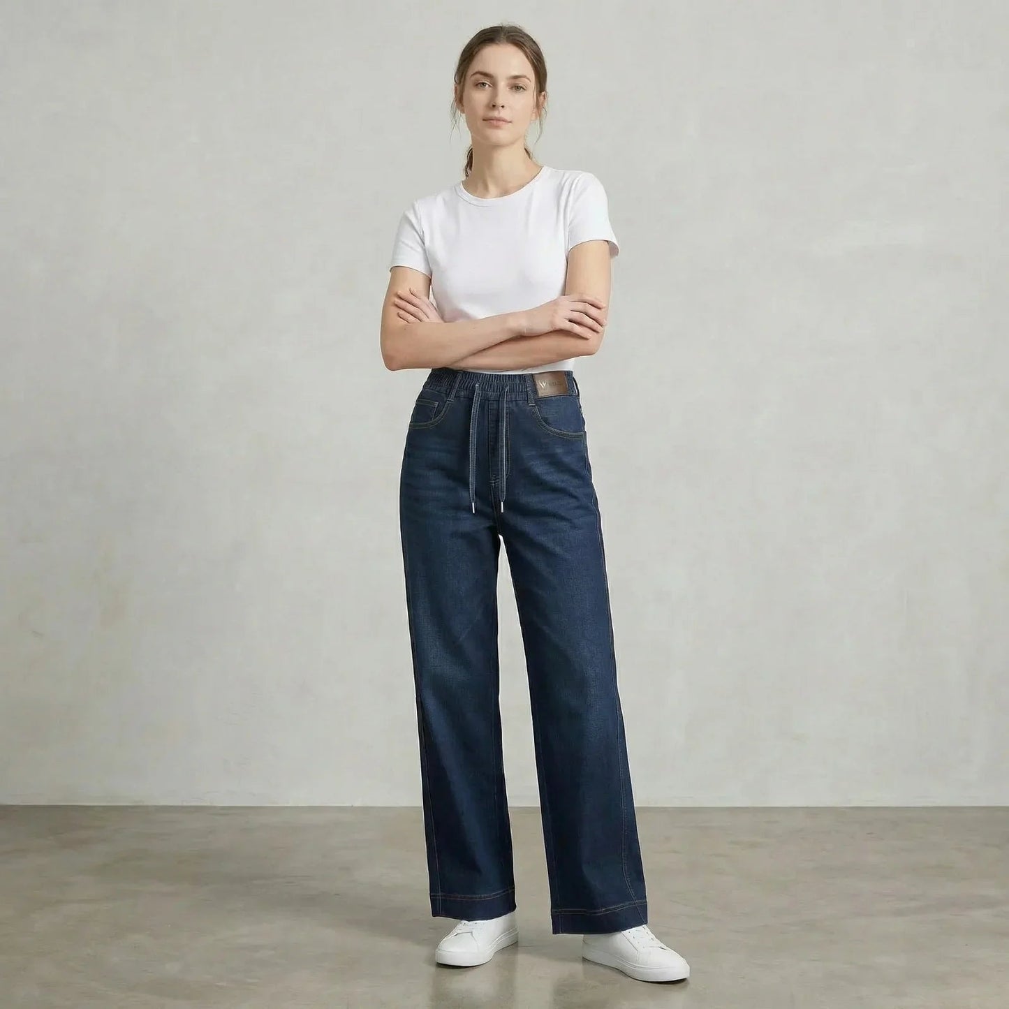 Calça Atlanta™ com Corte Reto e Cintura Ajustável