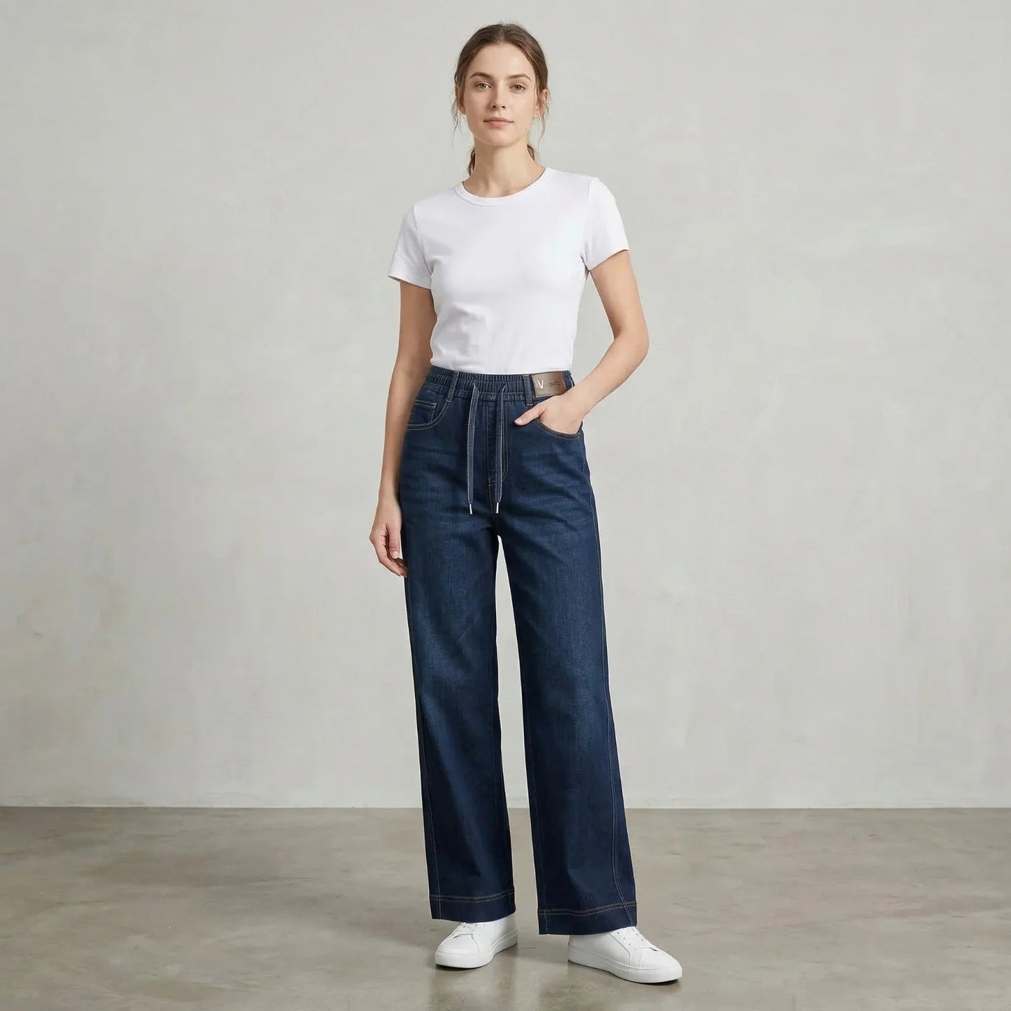 Calça Atlanta™ com Corte Reto e Cintura Ajustável