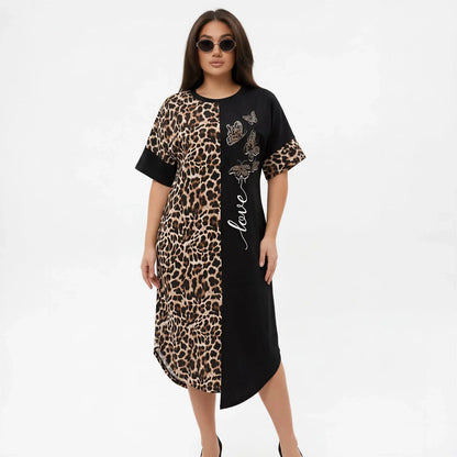 Vestido Lille™ em Viscose Leve com Estampa Animal Print