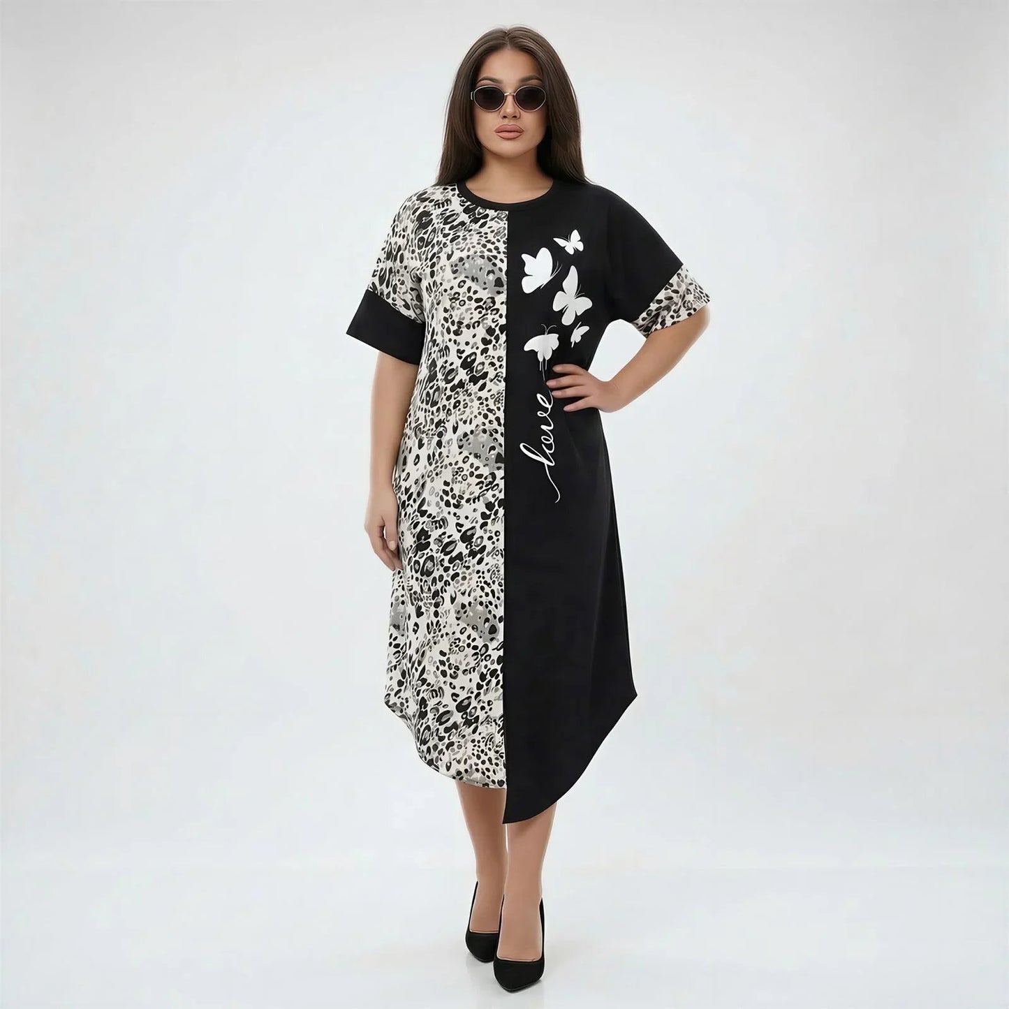 Vestido Lille™ em Viscose Leve com Estampa Animal Print
