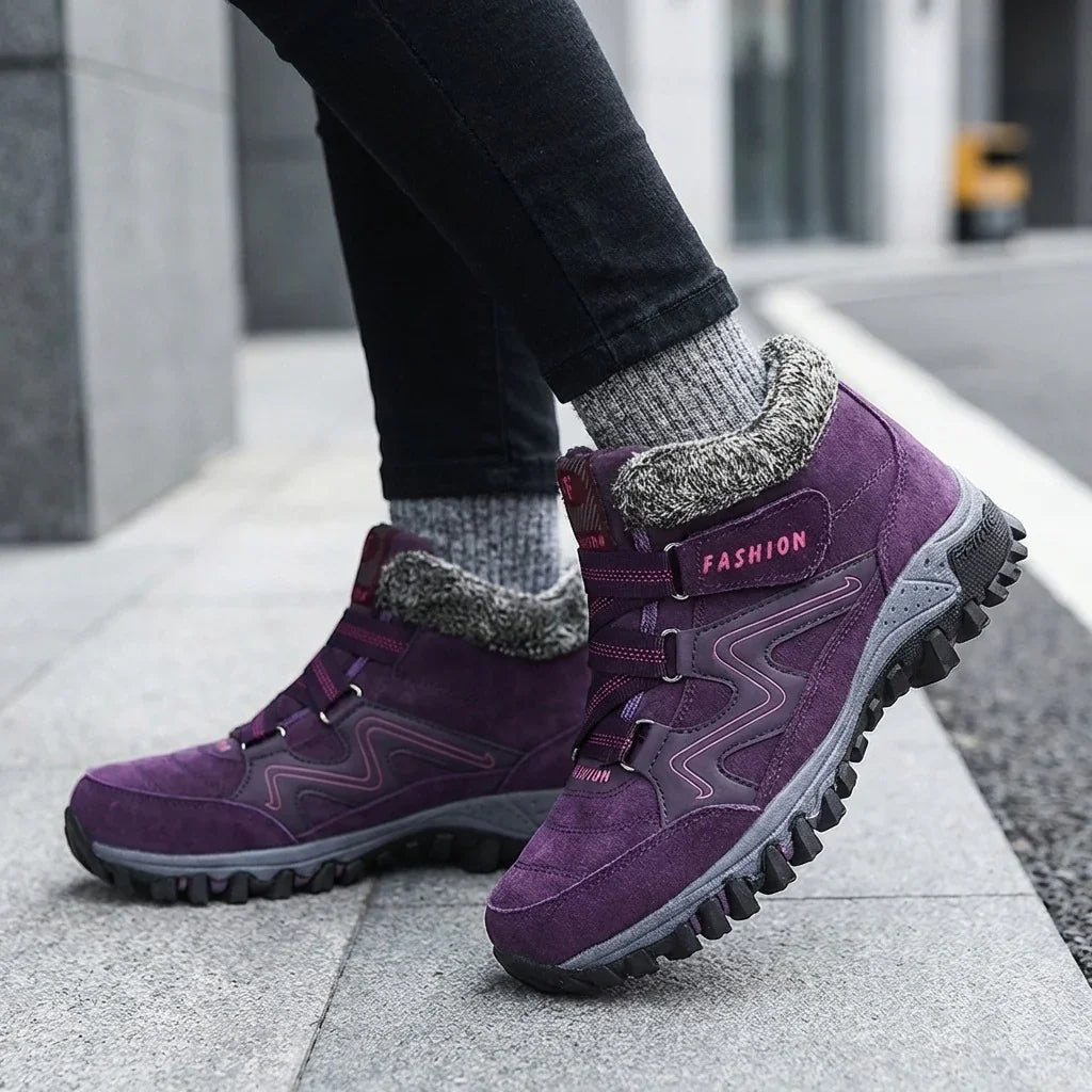 Bota Unissex UrbanFrost™ Com Forro Acolchoado e Solado Tratorado