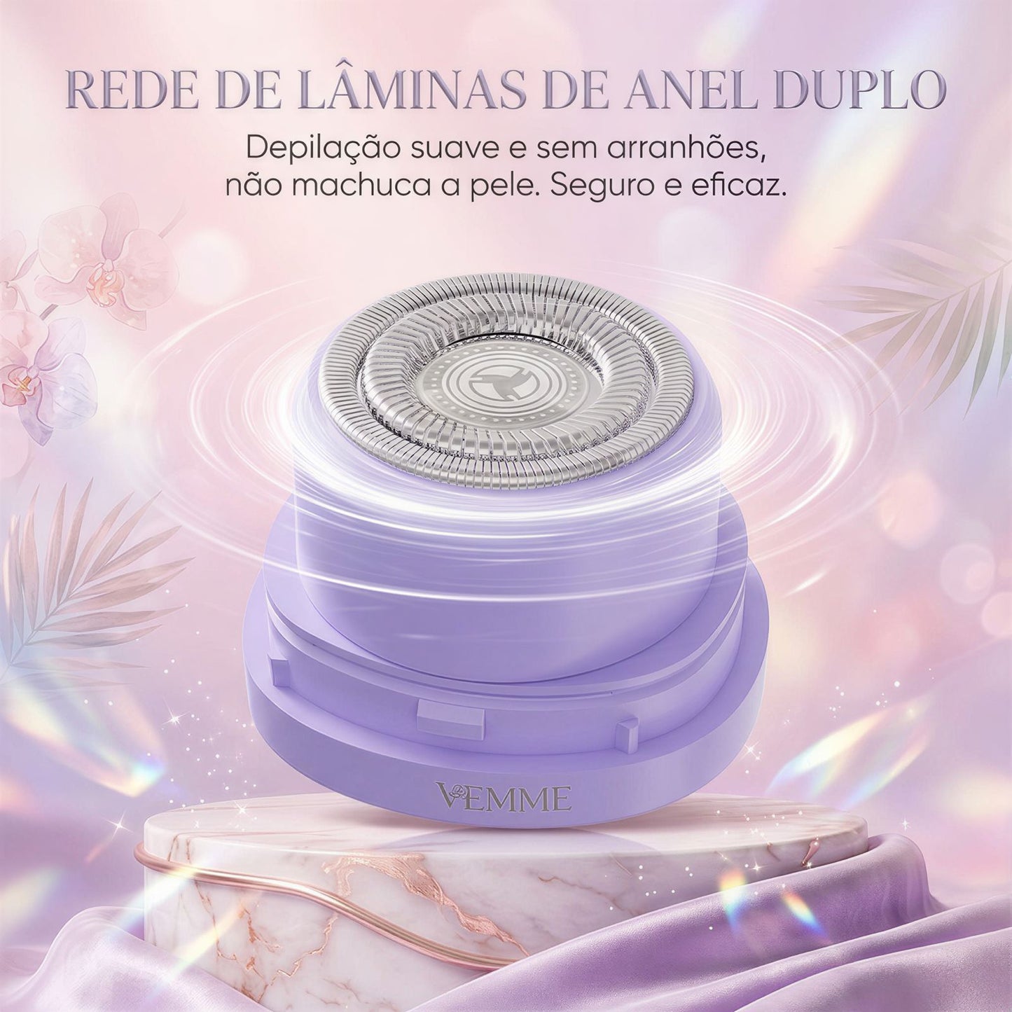 Depilador Feminino BellaSkin™ 2 em 1 com Acabamento Suave e Sem Irritação