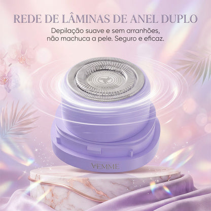 Depilador Feminino BellaSkin™ 2 em 1 com Acabamento Suave e Sem Irritação