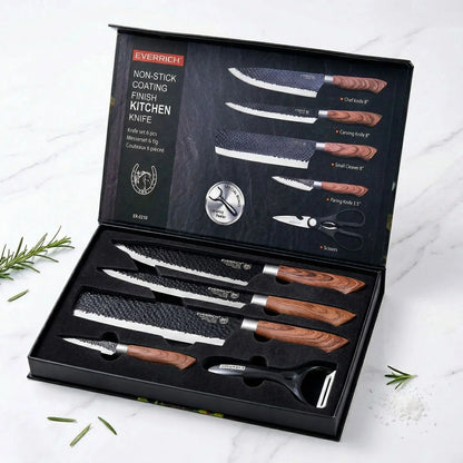 Kit de Facas com 6 Peças Profissionais Modern Lar™ / Cozinha Completa com Estilo, Conforto e Eficiência