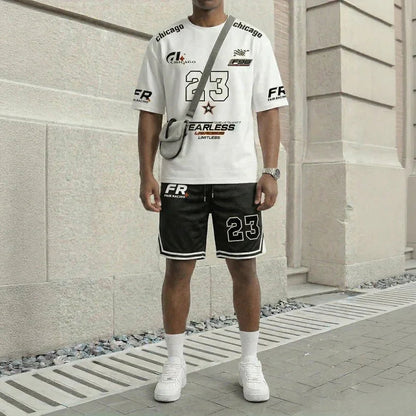 Conjunto Magnus™ com Jersey e Shorts de Inspiração Esportiva e Motorsport