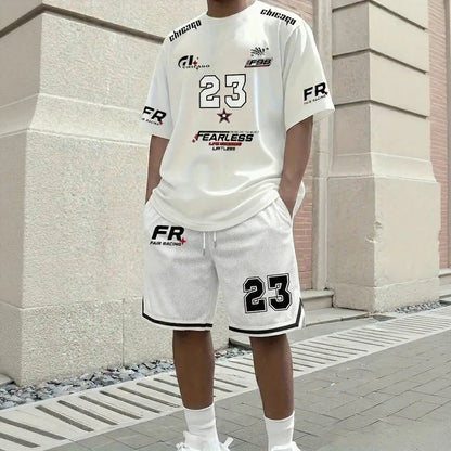 Conjunto Magnus™ com Jersey e Shorts de Inspiração Esportiva e Motorsport
