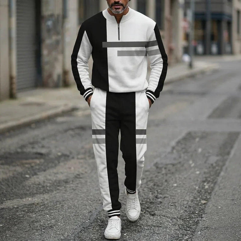 Conjunto Hamburgo™ com Gola Half-Zip e Modelagem Reta