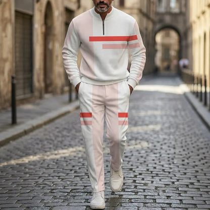Conjunto Hamburgo™ com Gola Half-Zip e Modelagem Reta