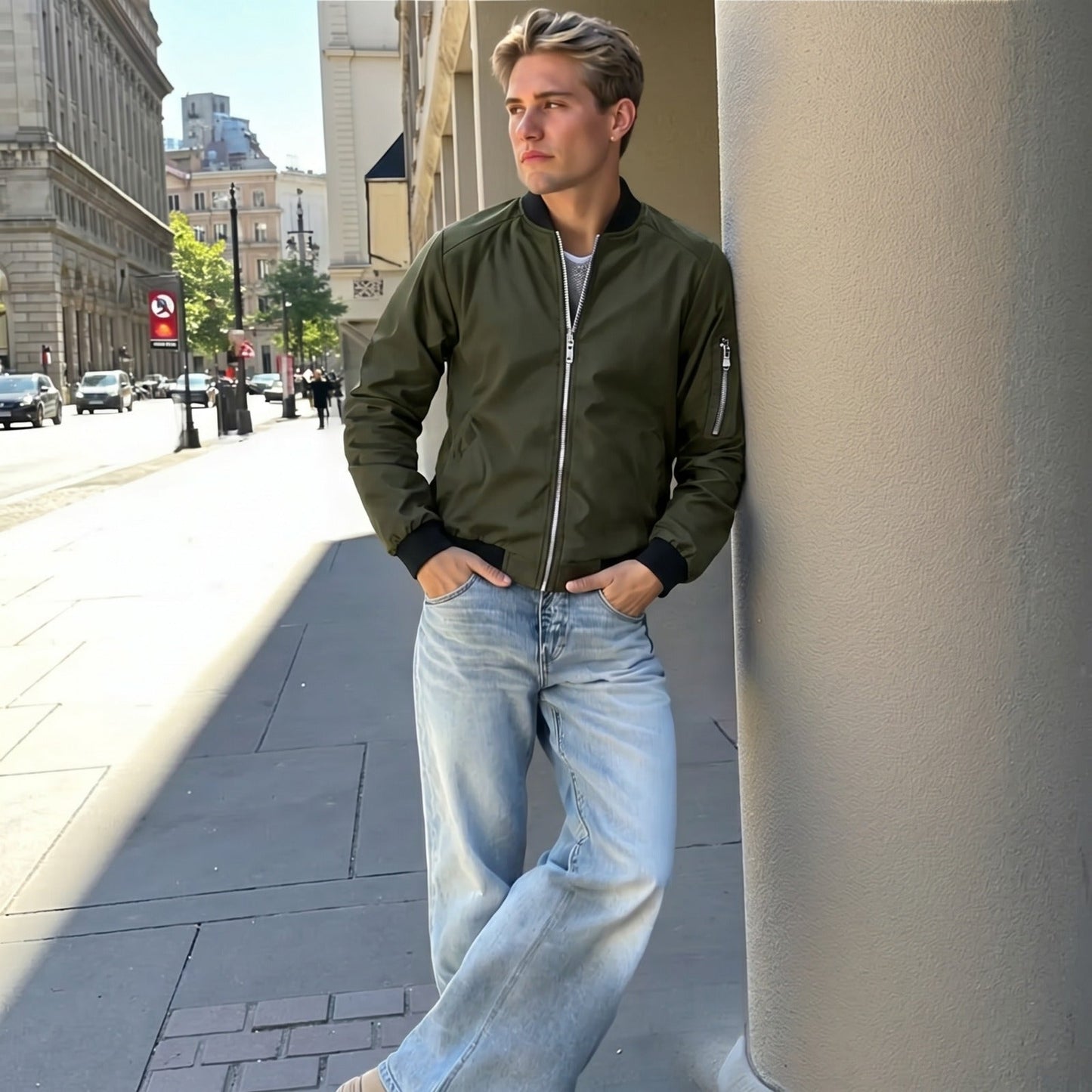 Jaqueta Dallas™ Bomber com Estilo Urbano