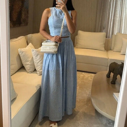 Conjunto Avelyne™ com Bordado Laise Delicado e Caimento Fluido