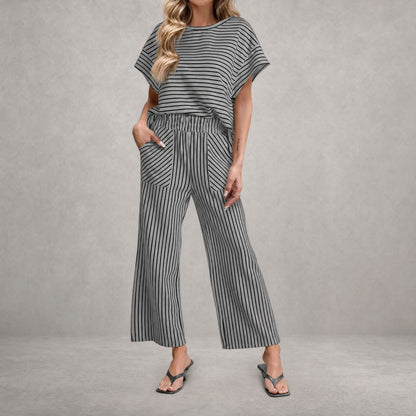 Conjunto Oasis™ Listrado com Cós de Cordão