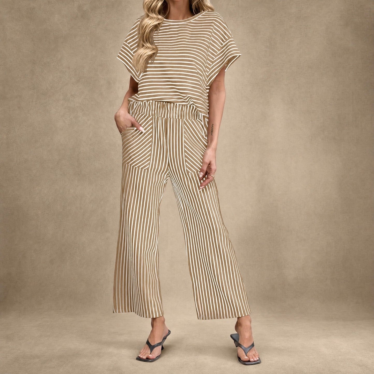 Conjunto Oasis™ Listrado com Cós de Cordão