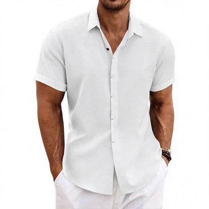 Camisa Arvian™ em Linho de Algodão com Estilo Casual Elegante