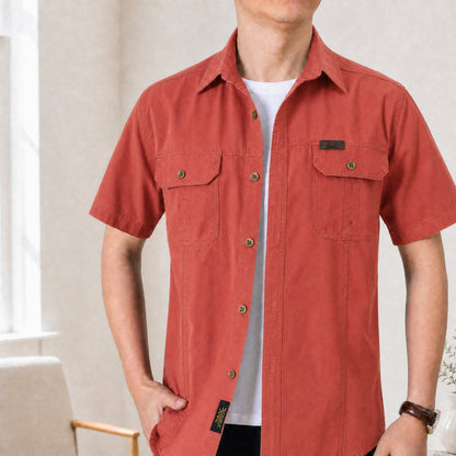 Camisa Adventure™ em Algodão com Bolsos Utilitários