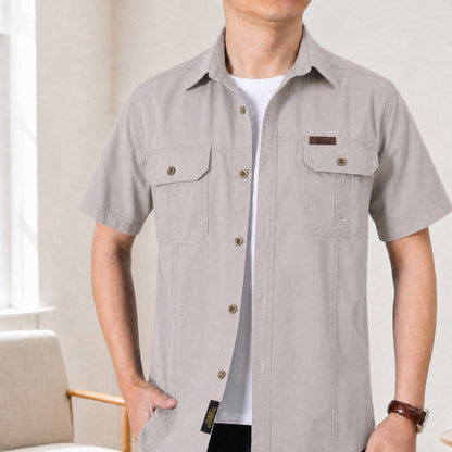 Camisa Adventure™ em Algodão com Bolsos Utilitários