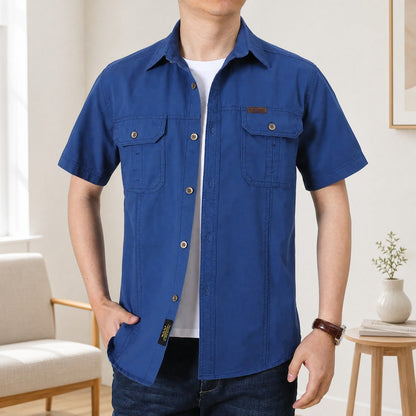 Camisa Adventure™ em Algodão com Bolsos Utilitários