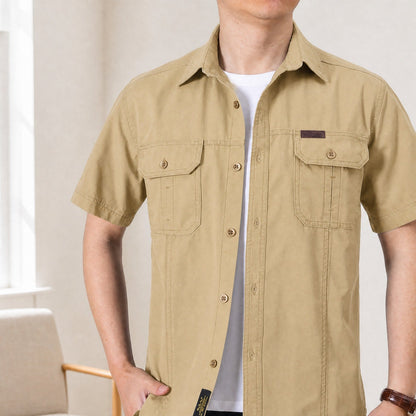 Camisa Adventure™ em Algodão com Bolsos Utilitários