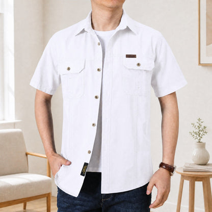Camisa Adventure™ em Algodão com Bolsos Utilitários