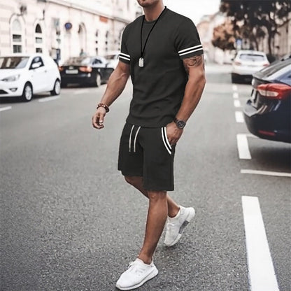 Conjunto Nexor™ com Detalhes Contrastantes e Estilo Casual Esportivo