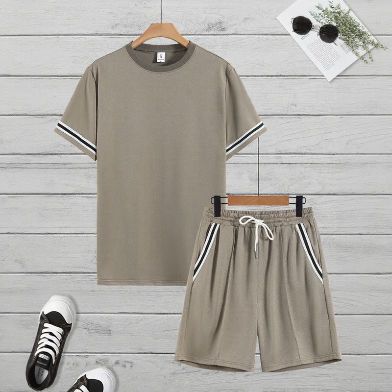 Conjunto Nexor™ com Detalhes Contrastantes e Estilo Casual Esportivo