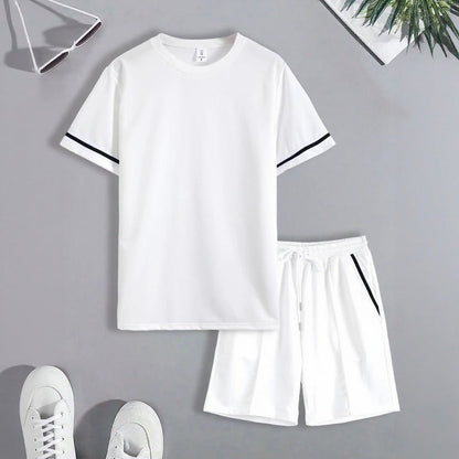 Conjunto Nexor™ com Detalhes Contrastantes e Estilo Casual Esportivo