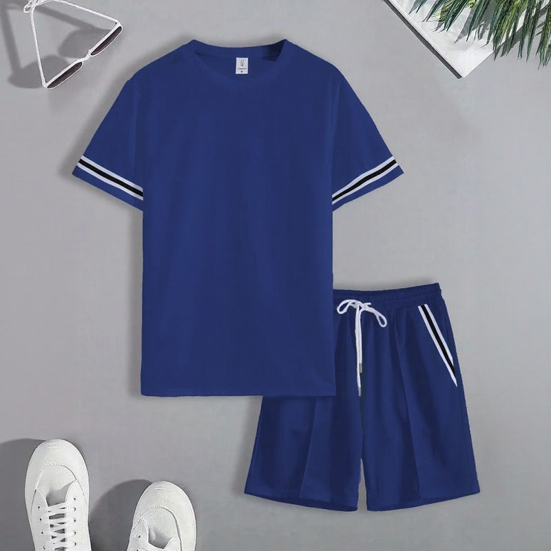 Conjunto Nexor™ com Detalhes Contrastantes e Estilo Casual Esportivo