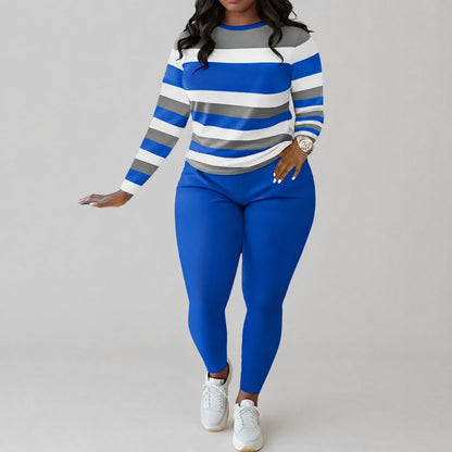 Conjunto Alice™ com Estampa Listrada e Caimento Modelador
