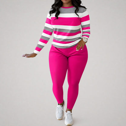 Conjunto Alice™ com Estampa Listrada e Caimento Modelador