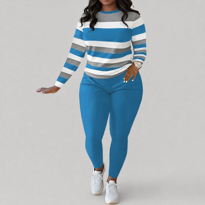 Conjunto Alice™ com Estampa Listrada e Caimento Modelador