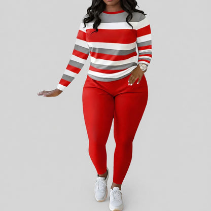 Conjunto Alice™ com Estampa Listrada e Caimento Modelador
