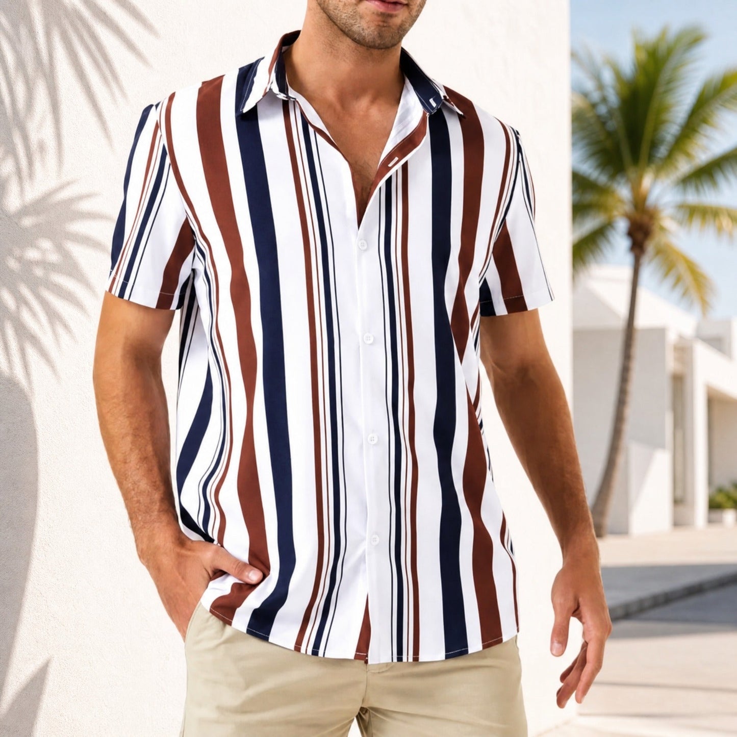 Camisa Graffiti™ com Estampa Geométrica Artística e Caimento Leve