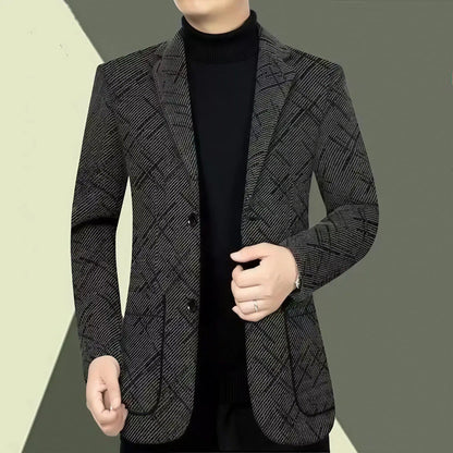 Blazer Salzburgo™ com Trama Texturizada e Padronagem Geométrica