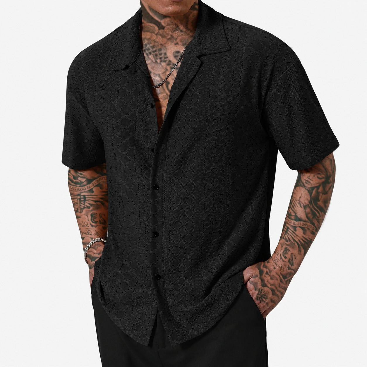 Camisa Manga Curta Orvieto™ com Tecido Vazado