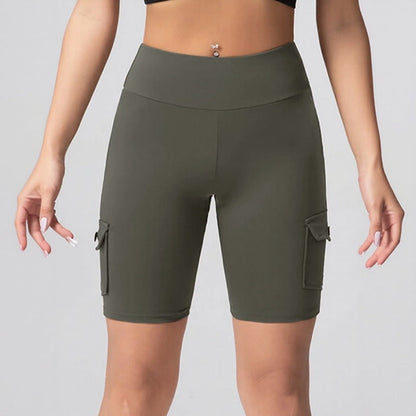 Shorts Auren Fit™ Com Design Cargo e Efeito Empina Bumbum