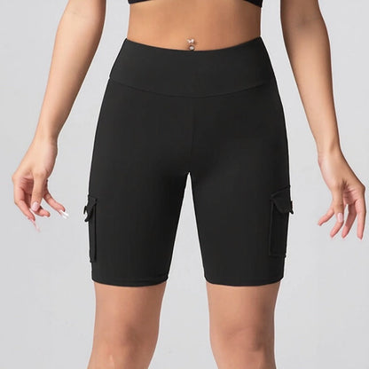 Shorts Auren Fit™ Com Design Cargo e Efeito Empina Bumbum