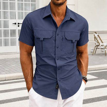Camisa Carson™ com Ventilação Inteligente e Bolsos Funcionais