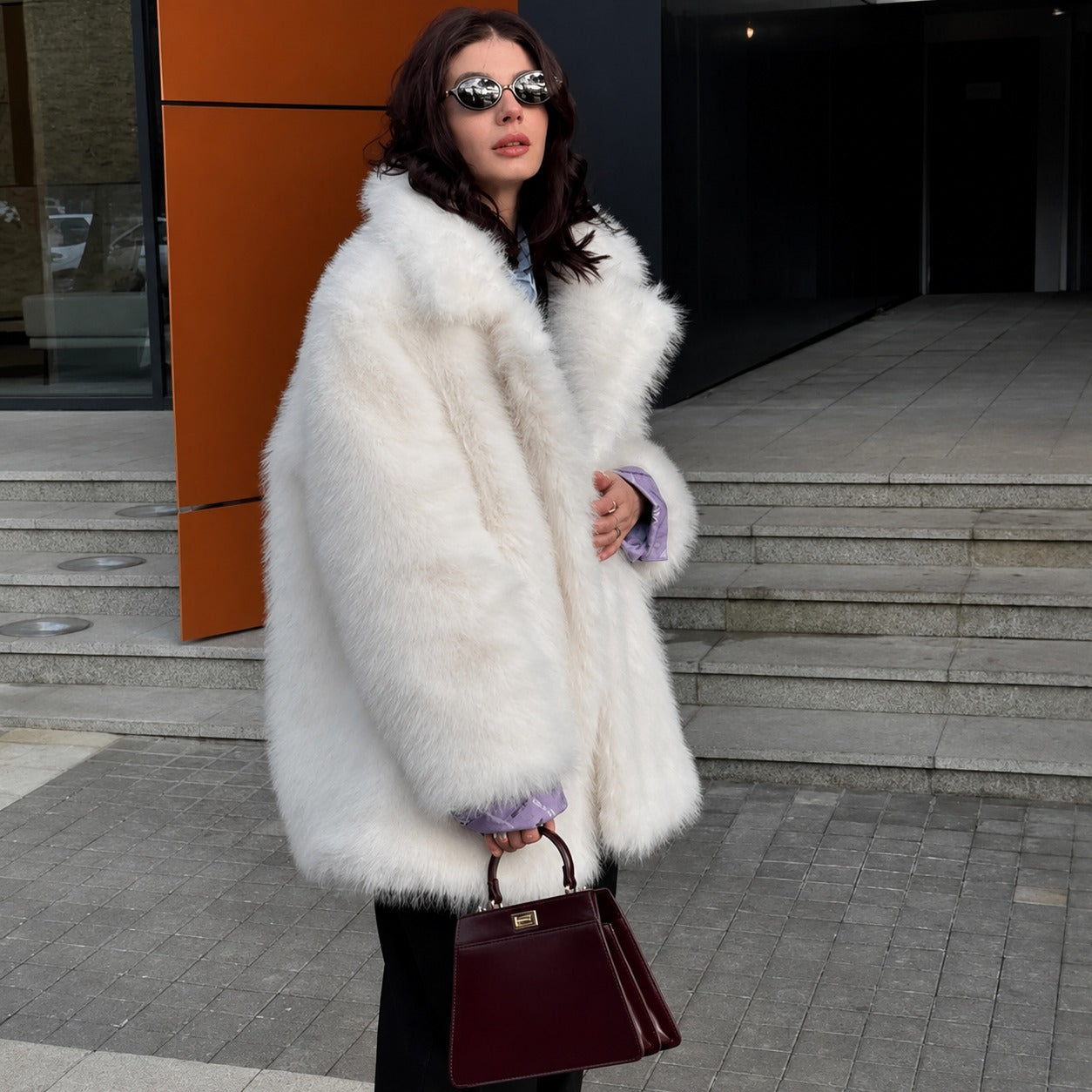 Casaco Courchevel™ de Pelúcia Macia e Gola Imponente