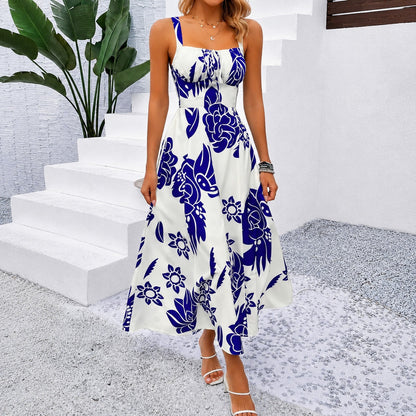 Vestido Rosalie™ em Viscose Premium com Estampa Floral