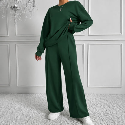 Conjunto Estelle™ em Moletom Premium com Calça Pantalona