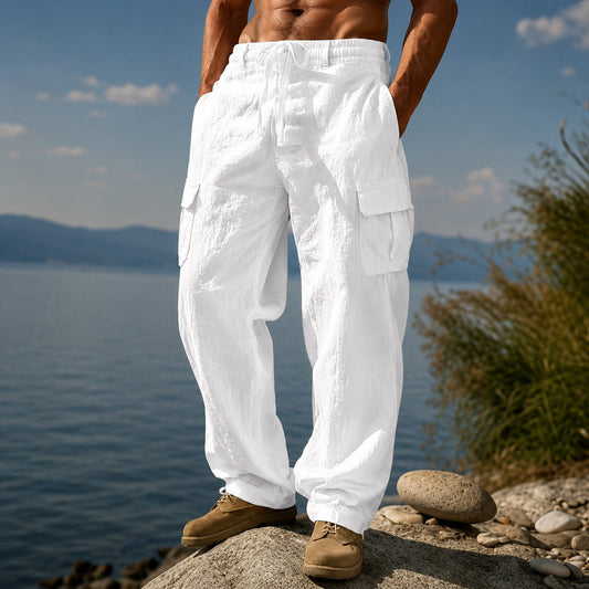 Calça Nomad™ Cargo em Linho de Algodão