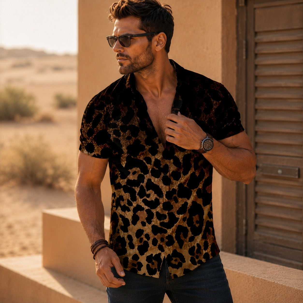 Camisa Leone™ com Estampa Animal em Degradê