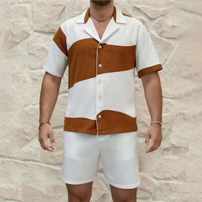 Conjunto Wilshere™ em Malha Texturizada e Design Bicolor